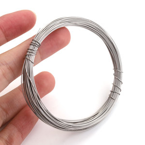 Fil métallique en acier inoxydable solide Hobbyworker, fil métallique pliable <span class=keywords><strong>pour</strong></span> la fabrication de <span class=keywords><strong>bijoux</strong></span>, trouvailles et composants - Product Image 4