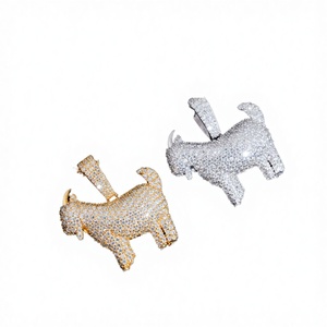 Colgante de Moissanita Chapado en Rodio Certificado GRA, Joyería Hip Hop, Colgante de Plata de Ley 925 con Incrustaciones de Moissanita, Envío desde Almacén en EE. UU. - Product Image 3