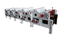 Machine automatique de recyclage de lin de jute de chanvre de déchets de coton textile de Chine avec ouverture et machine de nettoyage de fibre de lin de chanvre