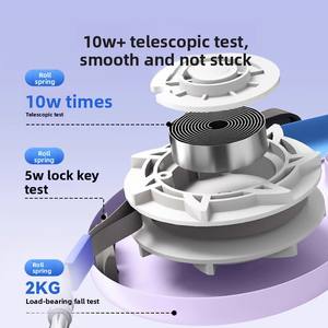 Correa de perro luminosa retráctil automática para perros pequeños y medianos, patrón sólido, cadena de cuerda para caminar para mascotas, suministros de salida de peluche - Product Image 4