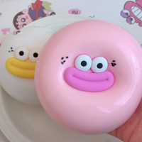 Adorable jouet anti-stress Daifuku en TPR de 8 cm, texture argileuse, yeux grands, pour enfants et adultes, idéal pour la décompression