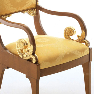 Sillón barato duradero exquisito con acento <span class=keywords><strong>Vintage</strong></span> de lujo francés, muebles hechos a mano para Hotel Villa House - Product Image 2