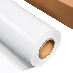 柔版印刷中国制造商聚氯乙烯防水白色可印刷1.22 * 50m不干胶乙烯基卷