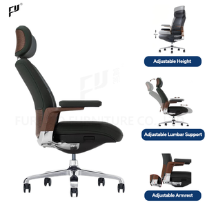 كرسي مكتب من الجلد الطبيعي بتصميم عصري فاخر، مناسب لغرف الاجتماعات والمؤتمرات التجارية، مخصص للمدراء التنفيذيين، للبيع بالجملة - Product Image 4