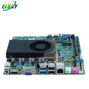 Placa base de ventilador delgado de Mini-ITX17 x 17CM, placa base con CPU 10, i3, processor-10110U, 2 x DDR4 de ram, máx. 64GB de RAM, VGA, HD-MI, LVDS