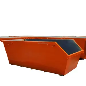 Heavy-Duty Outdoor Carbon Steel Mobile Recycling Skip Bins Sell for Waste Treatment Machinery