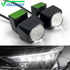 Mini projecteur bi-LED matriciel carré de 1,6 pouce, ampoule de phare LED compacte de 1,6 pouce, faisceau haut et bas universel, mise à niveau 3000K 4300K 6000K - Product Image 1