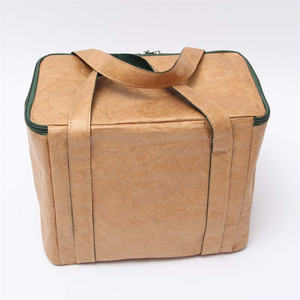 Logo personnalisé dupont papier kraft tyvek sac de livraison thermique sac d'épicerie isotherme avec fermeture éclair - Product Image 3