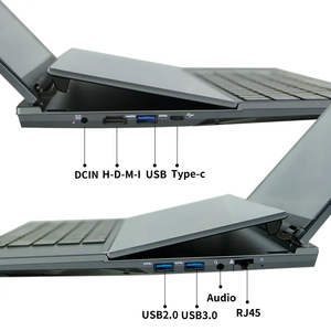 โน้ตบุ๊คจอคู่จากโรงงาน OEM โปรเซสเซอร์ Core i7-10750H ขนาด 16 นิ้ว พร้อมจอสัมผัส 2K ขนาด 14 นิ้ว สำหรับธุรกิจ พร้อมกล้องใหม่ - Product Image 2