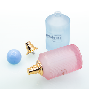 In Stock Luxury 30 ML 50ML 100ML Pink and Blue Round Glass Perfume <b>Bottles</b> Custom <b>Empty</b> Clear Perfume <b>Bottle</b> With Packaging Box - Product Image 5