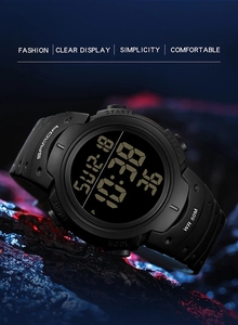 Led <strong>Analog</strong> Waterproof Clock Sanda 269 Men Black Wrist <strong>Watches</strong> Dual Time Quartz Digital Sports <strong>Watch</strong> Relogio Masculino - Product Image 6