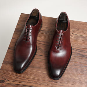 Zapatos Oxford de moda de gama alta de cuero genuino hechos a mano personalizados para hombres otoño boda negocios ocasiones formales antideslizantes - Product Image 2