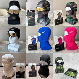 Masker Ski Unisex <span class=keywords><strong>Full</strong></span> <span class=keywords><strong>Face</strong></span> Nyaman Balaclava Satu Lubang Bernapas Anti Angin untuk Bersepeda Mendaki Gunung Topi Olahraga Masker Ski Putih - Product Image 5