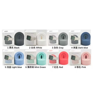 Accessoire de bureau Base en silicone avec compatibilité de charge sans fil Support de montre intelligente non résistant à l'eau <span class=keywords><strong>pour</strong></span> la série <span class=keywords><strong>Apple</strong></span> <span class=keywords><strong>Watch</strong></span> - Product Image 3
