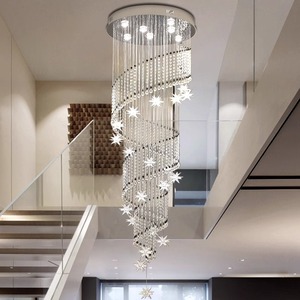 โคมไฟระย้าคริสตัลทรงเกลียวสำหรับบันไดวน โมเดิร์น ลดราคาจากโรงงาน ขายส่ง - Product Image 5