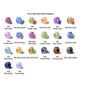 PLA + Lụa Màu Kép <span class=keywords><strong>Filament</strong></span> PLA 1.75Mm <span class=keywords><strong>Filament</strong></span> Không Mùi PLA 3D Chất Liệu In Ấn Nhựa <span class=keywords><strong>Filament</strong></span> Thích Hợp Cho Fdm 3D Máy In - Product Image 1