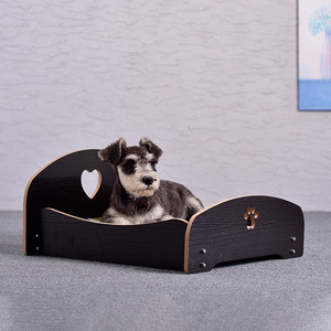 Lüks kedi Pet köpek yatağı E1 sınıf çevre dostu mobilya levha ahşap kedi yatak evcil hayvan kulubesi özelleştirilebilir - Product Image 3