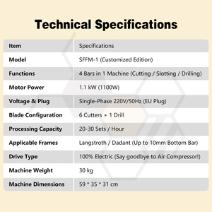 Multi Sweet New <strong>Small</strong> Desktop Integrated Design Honey Bee Hive Frame Making Machine 220V 1.1kW for Langstroth <strong>Beehive</strong> - Product Image 6