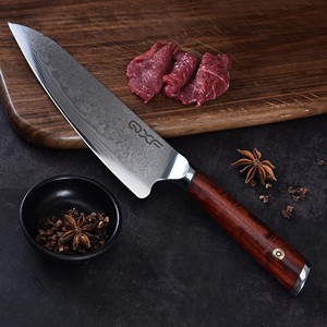 <span class=keywords><strong>Couteau</strong></span> de chef en acier Damas VG-10, manche en bois de santal, <span class=keywords><strong>couteau</strong></span> de chef professionnel ultra-affûté, 8 pouces - Product Image 5