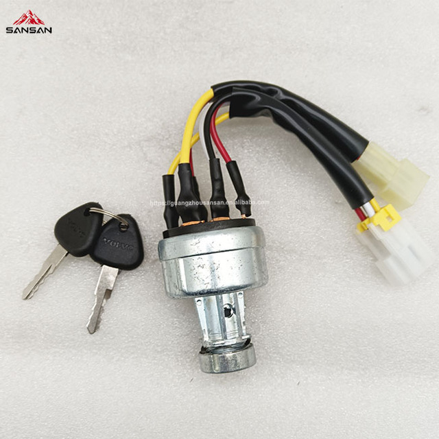 Excavator EC210B Push Button Star Switch D6E EC210B Starter Switch Engine D6e Ignition Switch