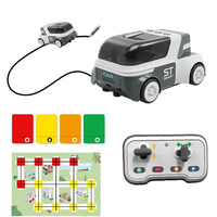 Voiture télécommandée DWI avec télécommande 2,4 GHz, jouet éducatif programmable STEM pour enfants, reconnaissance des couleurs, jouets interactifs