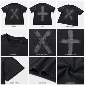 T-shirts OEM à col ras du cou et col montant, 100 % coton, délavage acide, transfert numérique DTG, sublimation, haute qualité, Camisas Masculinas - Product Image 3