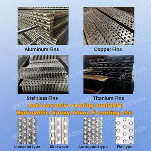 Ống đồng và bộ trao đổi nhiệt HVAC cho tủ lạnh, loại ống đồng và vây đồng, loại vây nhôm, cuộn dàn nóng, cuộn dàn lạnh - Product Image 4