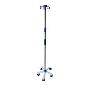 5-Point Floor-Standing IV Pole for Clinic & Ward, Mobile Adjustable-Height Infusion Stand/Hanger - Product Image 3