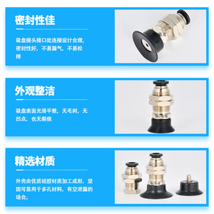 ตัวยึดแบบนิวเมติกยางฟลูออโร รุ่น J-WES61-D25/D30//62-D15 สำหรับช่องดูดอากาศด้านข้าง - Product Image 2