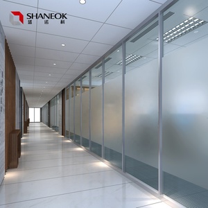 Pared Divisoria Acústica para Oficina, Sala Insonorizada, División de Espacios, Pared de Vidrio Transparente, Fabricante - Product Image 4