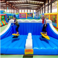 Simulateur de planche de surf électrique double gonflable pour enfants - Matériau PVC écologique pour usage scolaire - Garantie 3 ans
