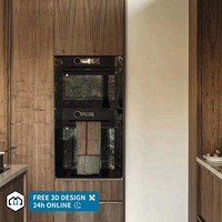 Meubles de cuisine modulaires modernes de haute qualité personnalisés par George Group, matériaux en résine stratifiée, robinet, design respectueux de l'environnement