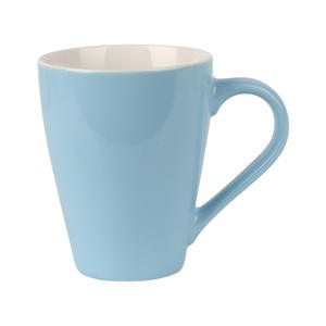 Mug en céramique design minimaliste bleu 350 ml pour le bureau, idéal comme cadeau, avec impression de logo - Product Image 1