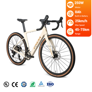 Vélo de <span class=keywords><strong>route</strong></span> <span class=keywords><strong>électrique</strong></span> en fibre de carbone, 10 vitesses, moteur arrière sans balais, batterie au lithium, frein à disque hydraulique léger, écran LCD - Product Image 1