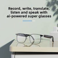 Lunettes IA HY-G9 à écran tactile, monture ABSPC, traduction simultanée 144 langues, voix sans fil en temps réel pour la musique