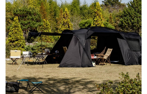 Tente extérieure en forme de <span class=keywords><strong>tunnel</strong></span> <span class=keywords><strong>pour</strong></span> grande famille camping <span class=keywords><strong>abri</strong></span> tente bâche extérieure tente en tissu imperméable personnalisée - Product Image 5