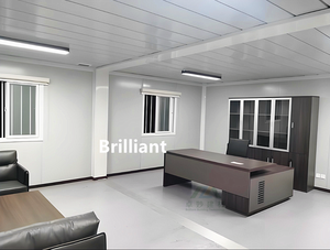 Venta caliente 20ft 40ft Panel de sándwich de acero Oficina Dormitorio Cocina al aire libre Almacén Apartamento Hospital Casas de contenedores plegables - Product Image 6