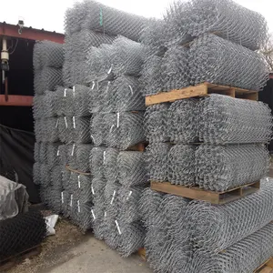 Manufacturer Residential Commercial 4ft 5ft 6ft 8ft 10ft Wire Fence Link Fencing Fabric Galvanized Steel Chain Link Fence