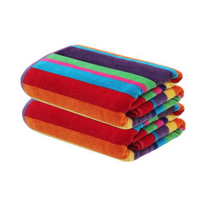 100% algodón terciopelo felpa suave lujo de gran tamaño XXL Toalla de playa 7 pies Extra grande manta de playa 2 paquete verano Siam - Product Image 1