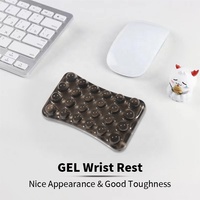 Tapis de souris transparent en gel, motif dessin animé, petites particules de cristal, style kawaii, pour clavier et souris de jeu, pour la maison et le bureau