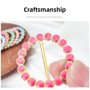 Haut à boutons d'angle pour <span class=keywords><strong>femme</strong></span> avec boucles à clip, vêtement enduit métallique pour fixer le ourlet du t-<span class=keywords><strong>shirt</strong></span> - Product Image 3