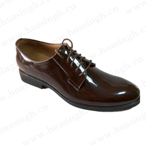 <span class=keywords><strong>WYX</strong></span>, bout pointu style marron brillant excellentes chaussures habillées en cuir dur anti-dérapant semelle en caoutchouc durable chaussures de direction HSA025 - Product Image 2