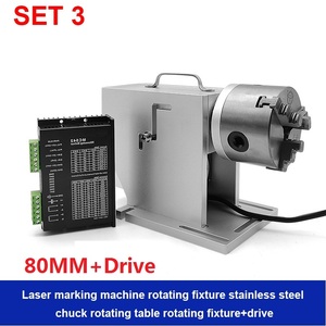 Axe rotatif professionnel à traversée de trou, 3 griffes avec fonction de décélération, pour machine de marquage et de gravure laser à fibre - Product Image 5