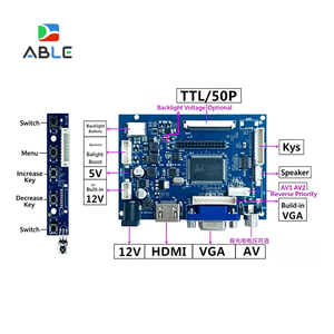 High Brightness 10.1 Inch 1024*600 HD/MI Board TFT Touch Screen Lcd Module Panel Advertising Display HD/MI VGA Driver Board - Product Image 6