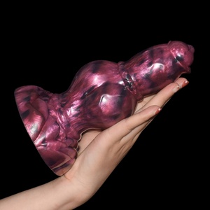 NNSX Dildo animal portátil con ventosa, dildo anudado, plug anal, pene monstruoso, pene de perro, pene de silicona, juguetes sexuales para hombres - Product Image 3