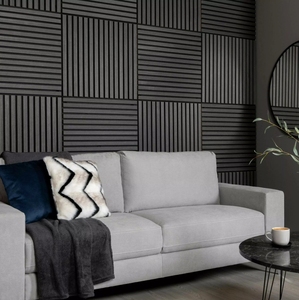 3-Side akupanel gỗ hiện đại Veneer Acoustic tấm vuông tái chế cảm thấy <span class=keywords><strong>MDF</strong></span> cách âm cho phòng ngủ 3D mô hình thiết kế bao gồm - Product Image 5