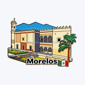 Suvenir logam Emiliano Zapata Meksiko gantungan kunci Morelos bendera gantungan kunci Enamel hadiah perjalanan Llaveros dari pabrik sumber Tiongkok - Product Image 4