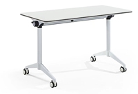 Meubles de salle de réunion Bureau de formation pliable Table d'ordinateur avec roulettes mobiles
