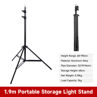 Support de Lumière Professionnel Portable en Aluminium pour Photographie, Support de Téléphone Mobile pour Diffusion en Direct, Support de Microphone, Trépied pour Éclairage d'Appoint - Vente en Gros