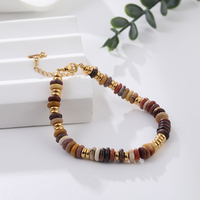 Pulsera de Cadena y Eslabones de Acero Inoxidable Chapada en Oro, Diseño de Lujo, Resistente al Agua, con Logotipo, Joyería Moderna para Mujer, para Fiestas